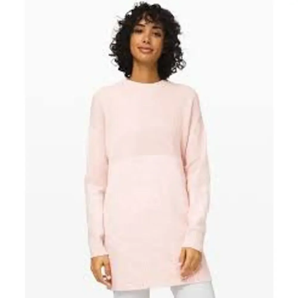 Lululemon Restful Intention Sweater in Pink Bliss/Heathered‎ Pink Size Large